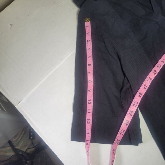 J.Crew Women Black Cotton Lightweight Collared V-Neck Tunic Top Shirt Size XL - Picture 5 of 8